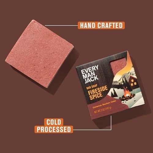 Men’s Cold Processed Bar Soap Gift Set – Invigorating Winter Scents, Hydrating C