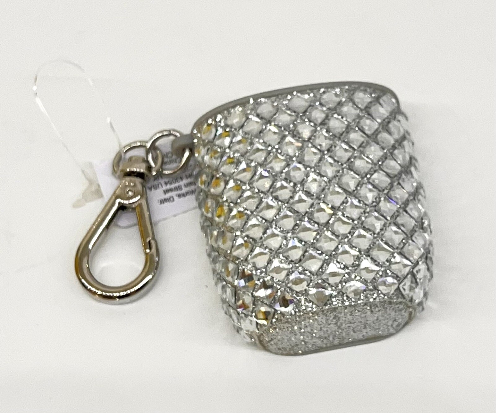 Bath and Body Works Silver Bling Pocketbac Holder Keychain