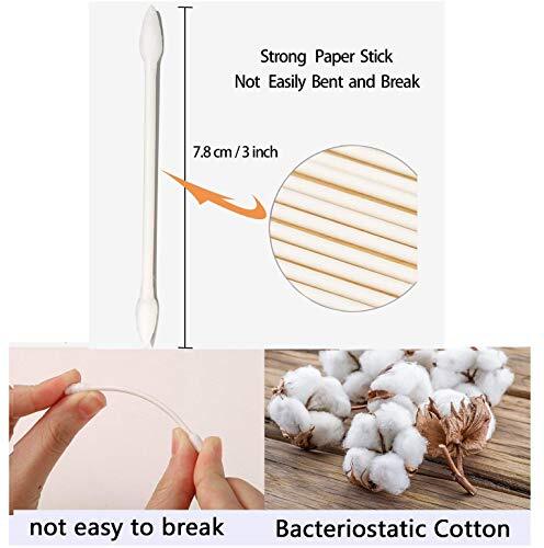 Double Precision Tips 800 Pieces Cotton Swabs with Paper Stick Double Pointed…