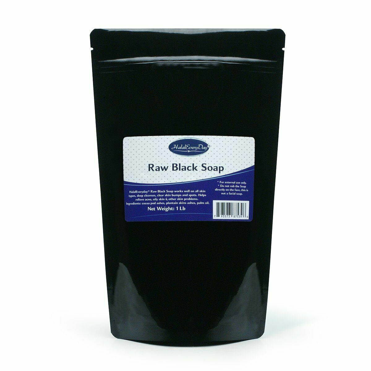Raw African Black Soap Bar 1 lb / 16 oz – 100% Natural Premium Organic Unrefined