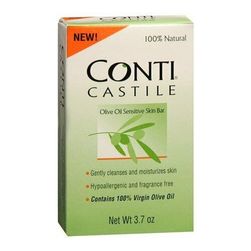 Conti Castile Skin Bar Olive Oil Sensitive Nourish Protect Gentle 3.7oz 12 Pack