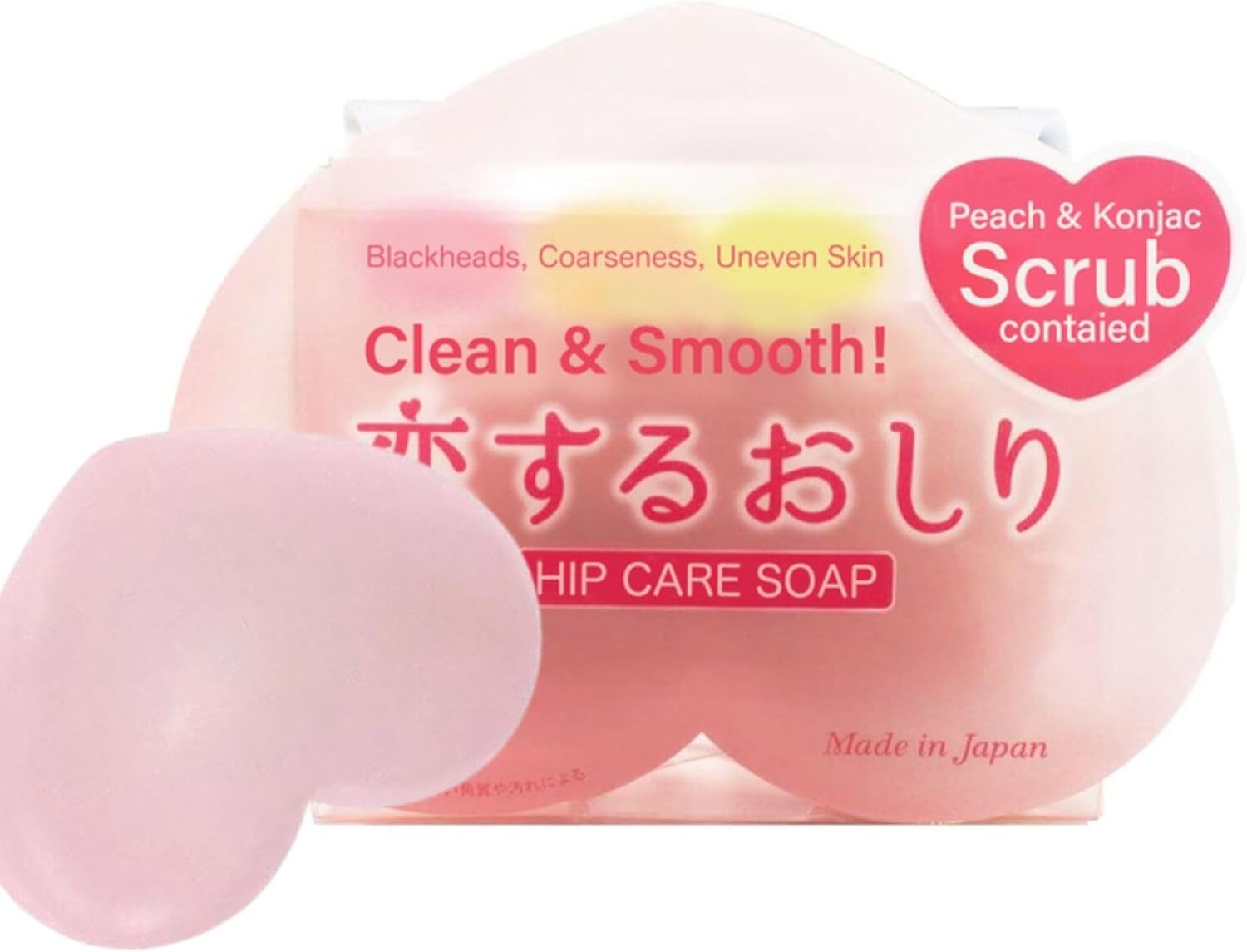 Pelican Soap “Koi Suru Oshiri” Hip Care Soap 80g x 3 Pack Made in Japan