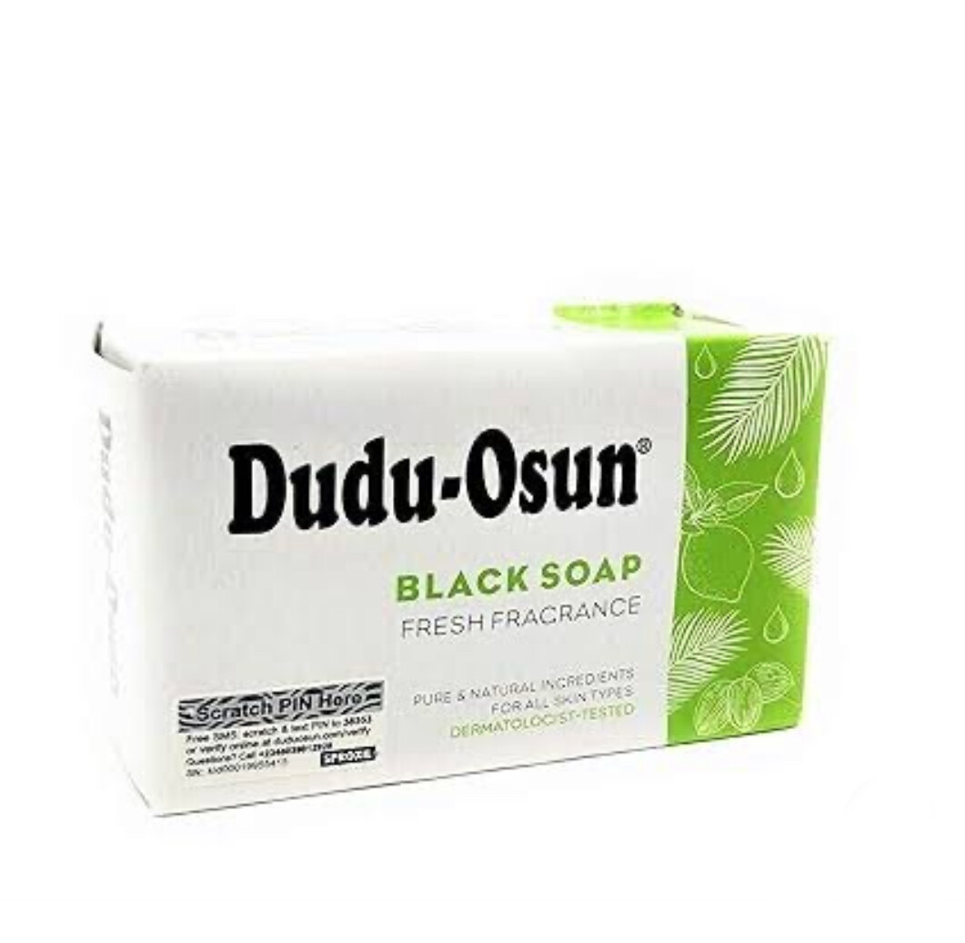 New Natural Tropical Dudu Osun Black Soap ( Fresh Fragrance ) 150 Grams.