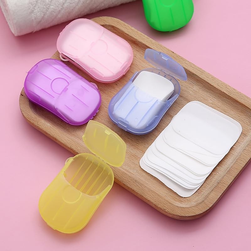5 Boxes Sheets Colorful Disposable Soap Paper Hand Cleaner Fragrance Mini