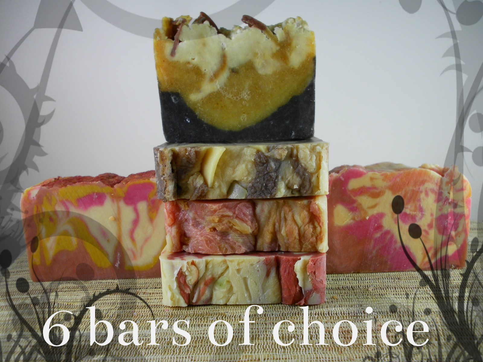 Six Goat Milk Soap Custom Natural Goat Milk Bar Soap Artisan Homemade Gift Soap