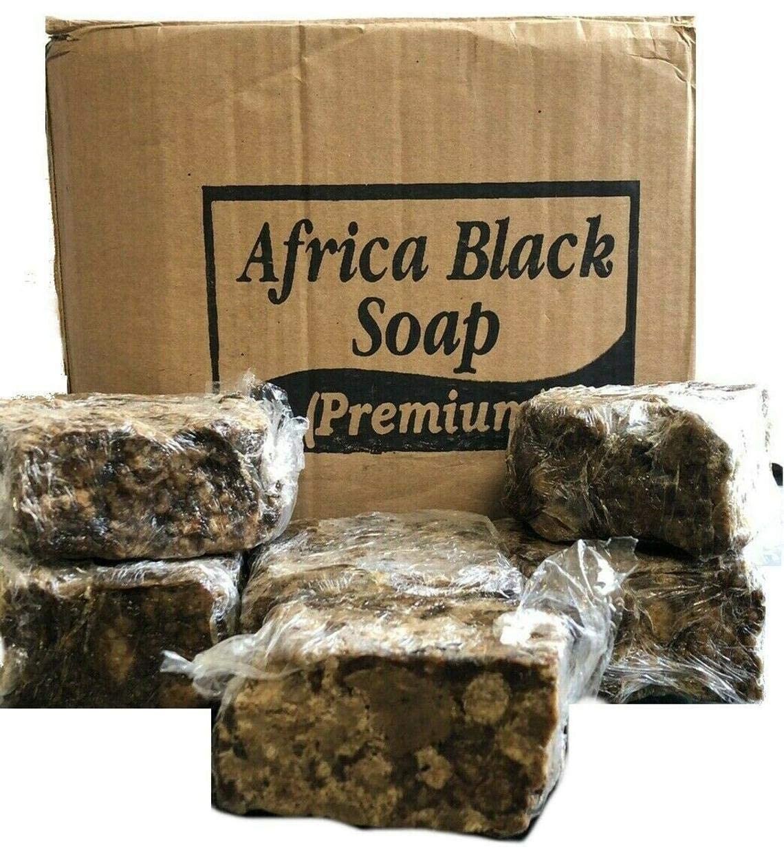 Raw African Black Soap 10 lb. – 100% Pure Natural 160 Ounce (Pack of 1)