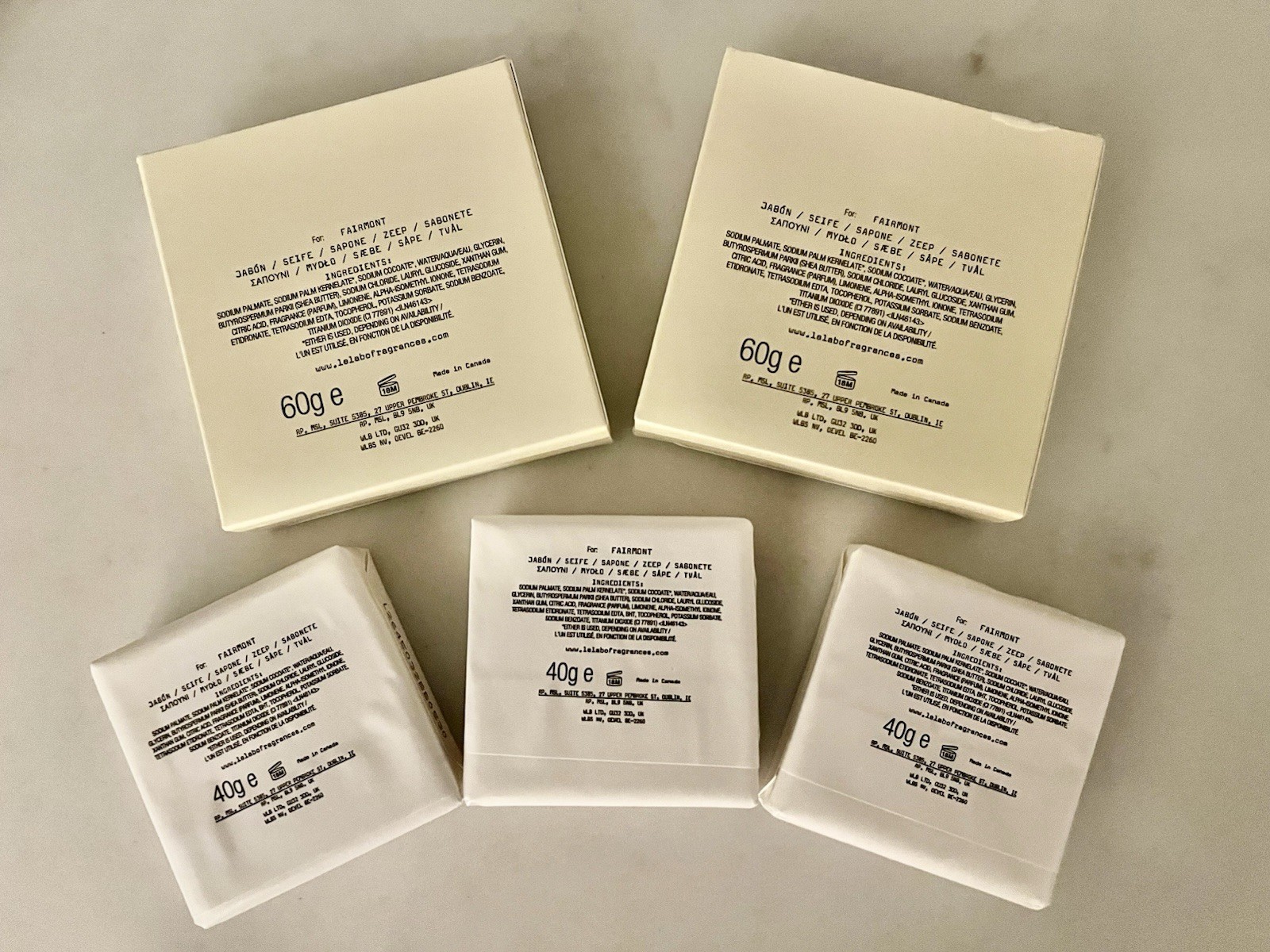 New LE LABO Rose 31 Scented Bar Soap Set of 5 Pcs – Fairmont Chateau Lake Louise