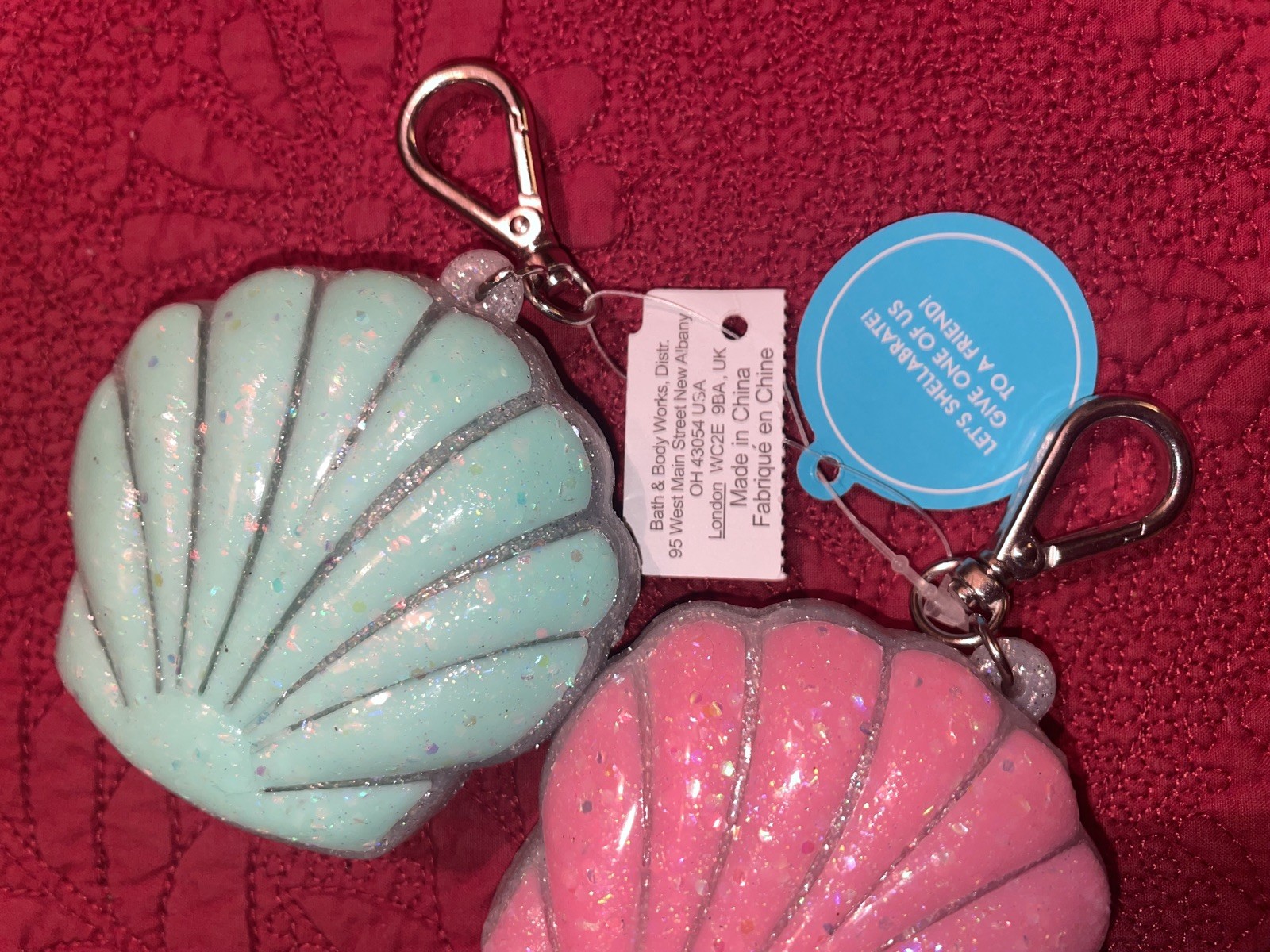 Bath & Body Works PocketBac Holder Seashell Soulmates BFF Set New with Tags