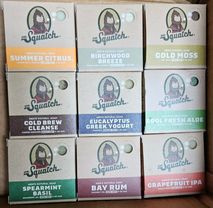 Dr. Squatch Natural Bar Soap 5 oz New Sealed Choose Your Scent Men’s Soap
