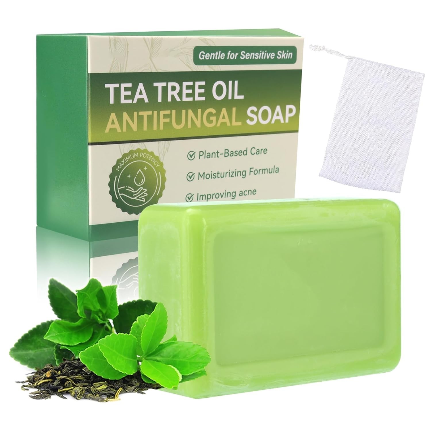 Antifungal Medicated Soap Bar, Athletes Foot Jock Itch Ringworm Yeast Infection