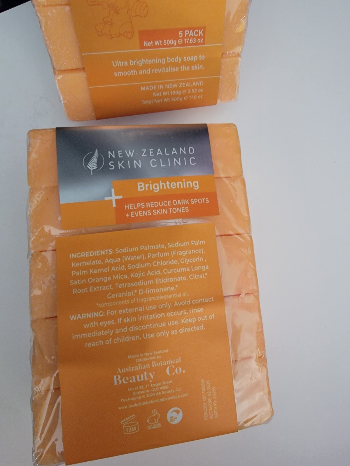 New Zealand Skin Clinic Brightening Kojic & Turmeric Body Soap 5 Pk 17.6 oz