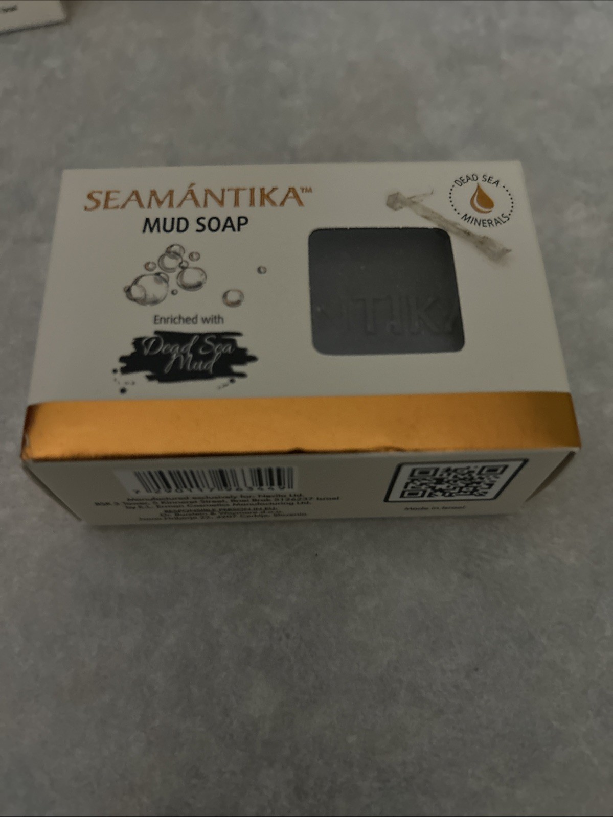 SEAMANTIKA Mud Soap With Dead Sea Minerals 4.1 Oz Exp 10/29