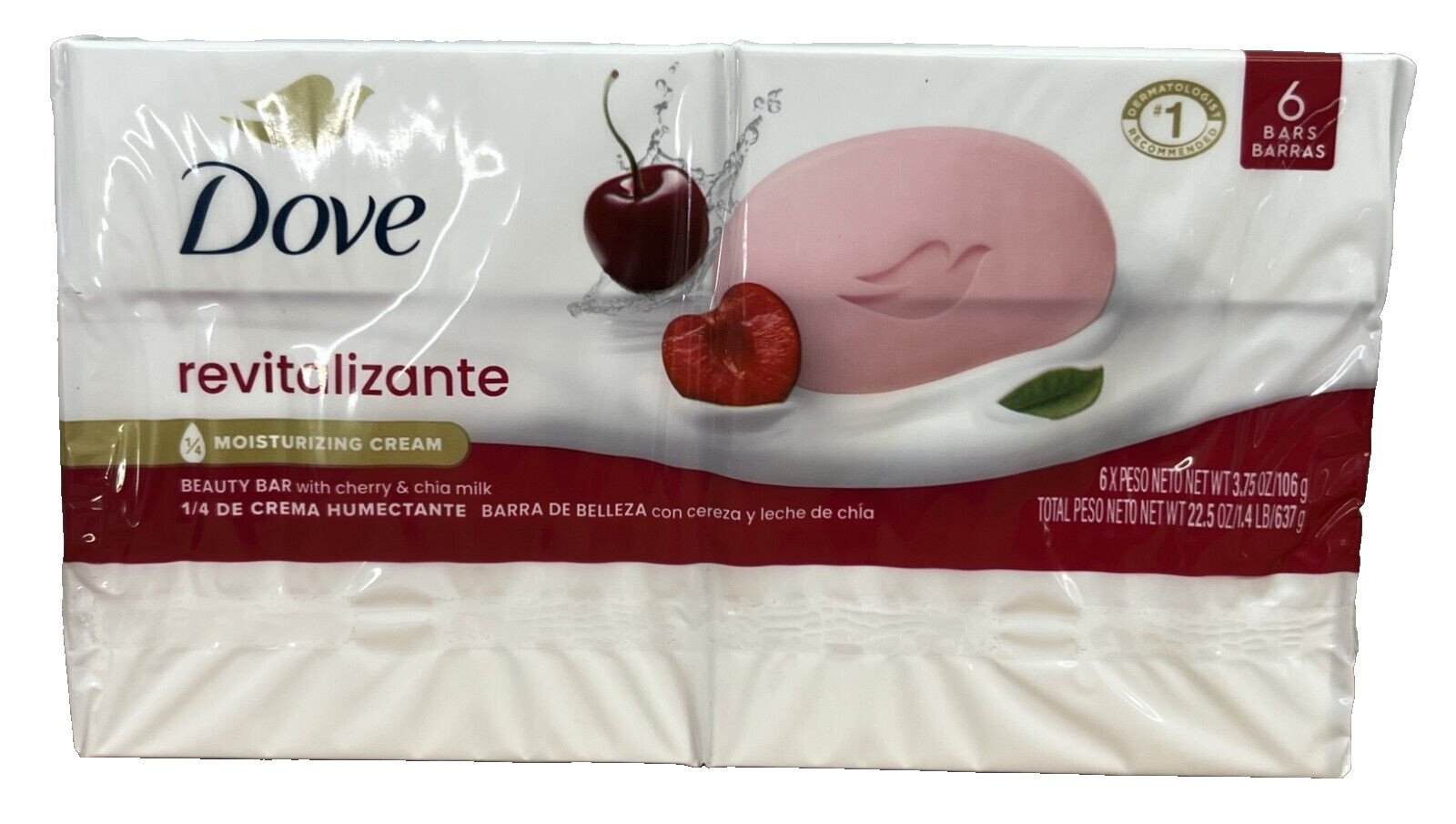 Dove Beauty Bar Revitalizante 6 Bars 22.5 oz