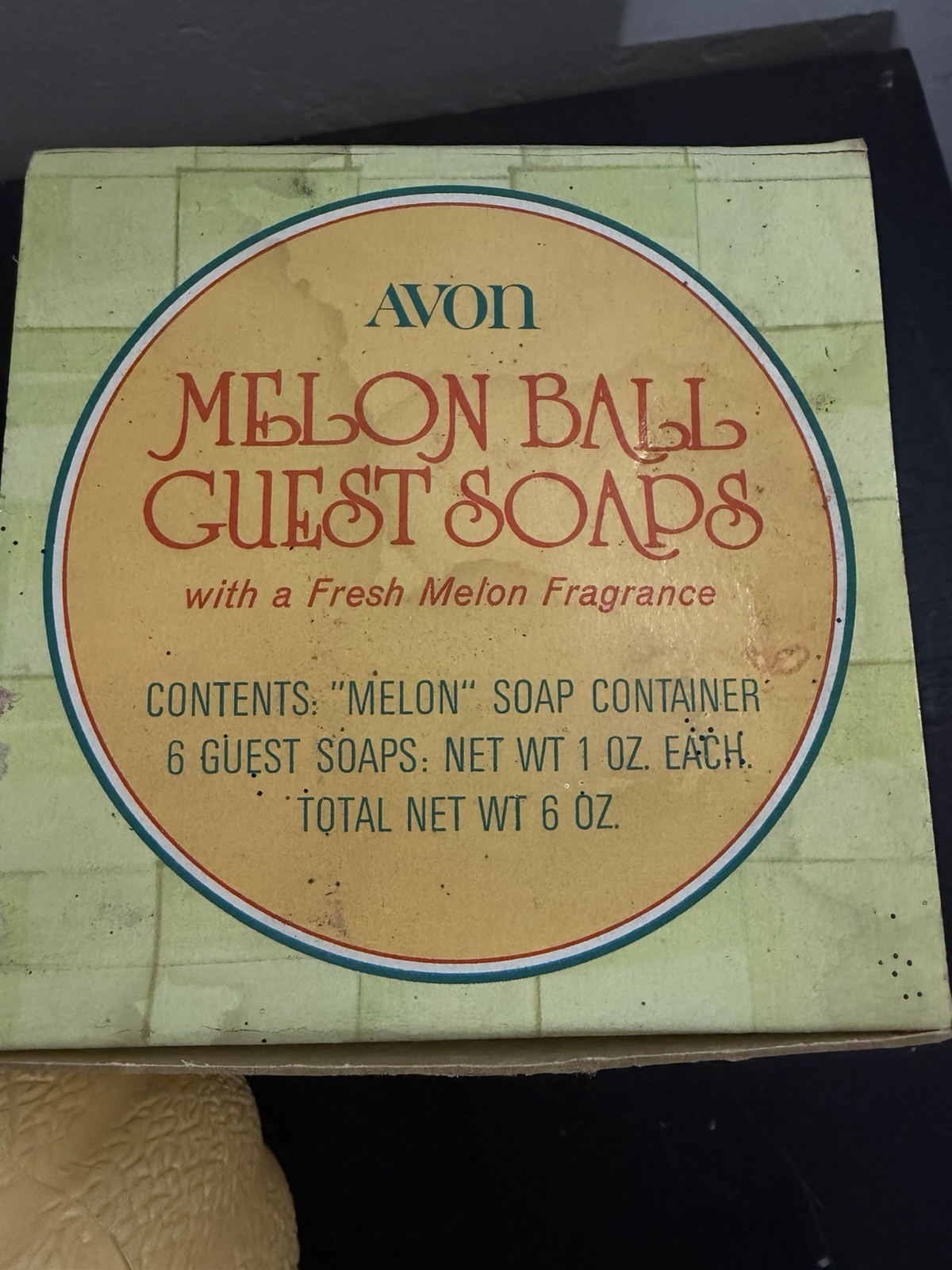 New! Vintage 1973 Avon Melon Ball Guest Soaps In Original Box With 6 Soaps