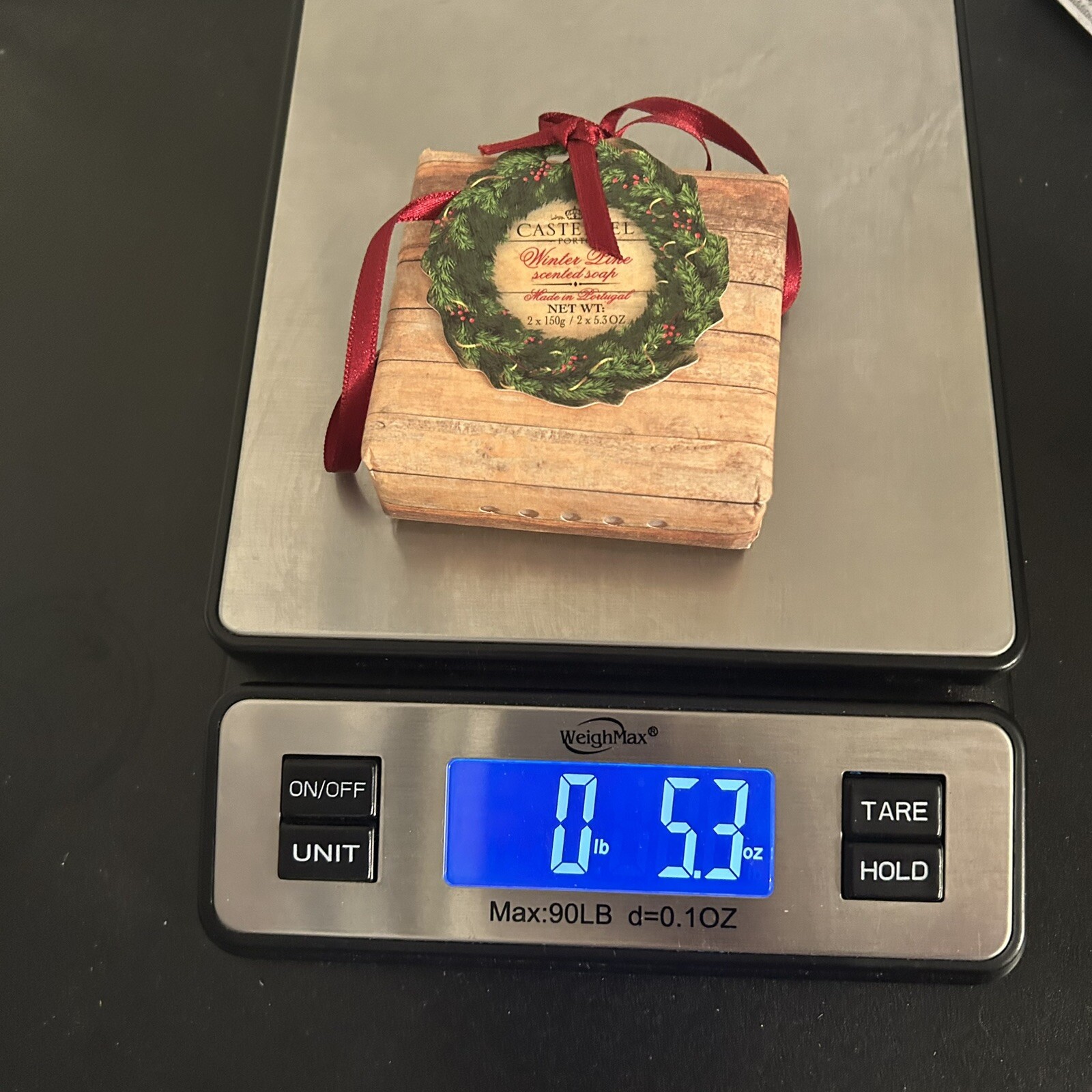 NEW Castebel Winter Pine Scented Soap 2 x 5.3oz