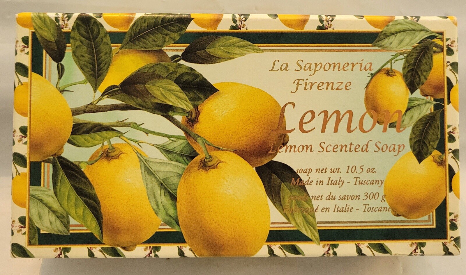 2x La Saponeria Firenze LEMON Scented Soap 10.5 oz Made in Italy 5″ Bar Tuscany