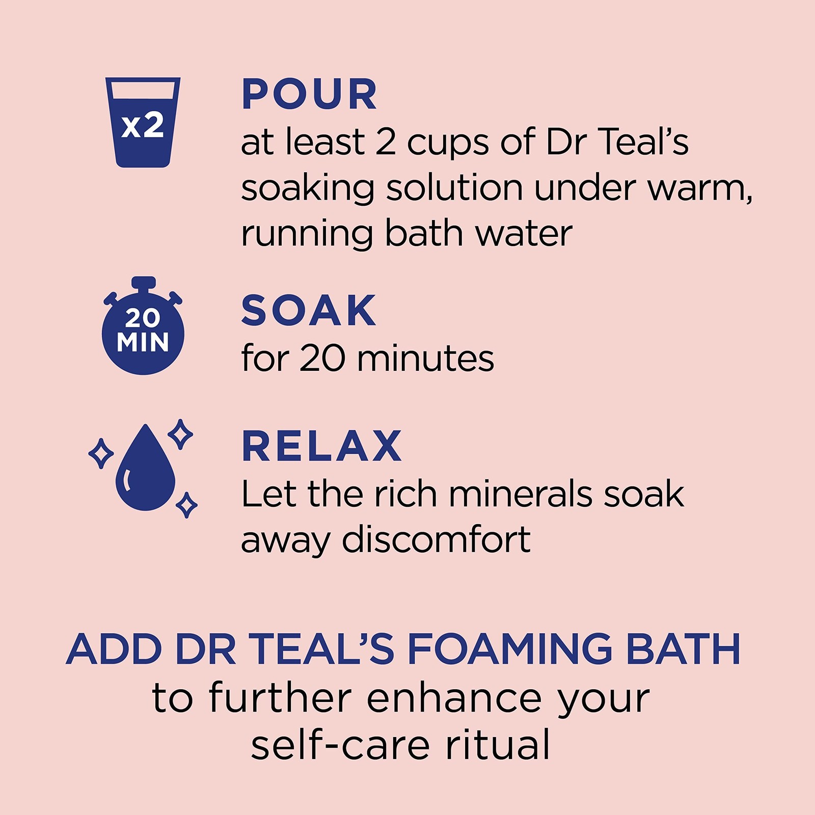 Dr Teal’s Pure Epsom Salt Soak, Wellness Therapy with Rosemary & Mint, 3 lbs …