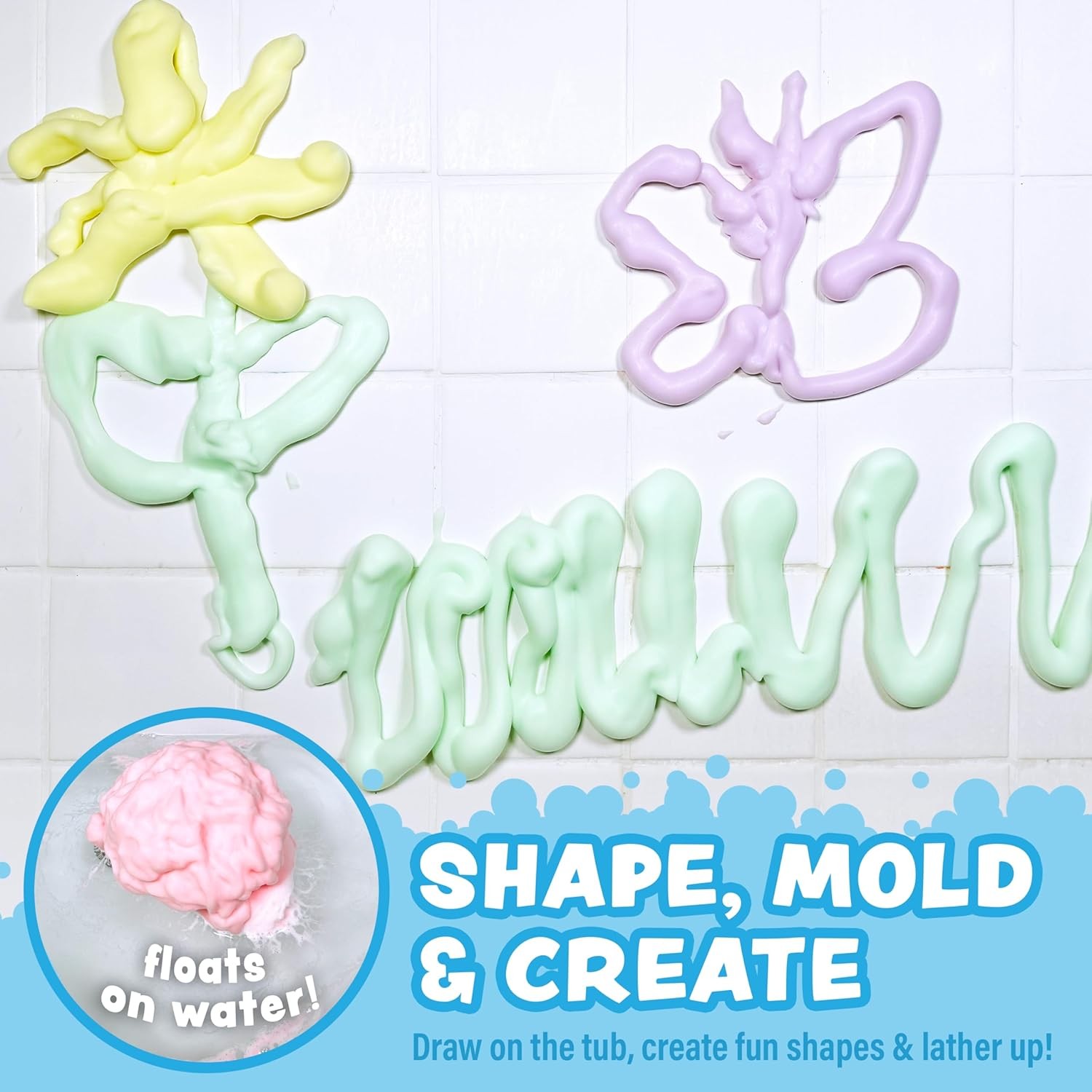Foam Soap Bath Art Set, Fluffy Foam Soap, Soap Making Kit, Variety Soap Pack