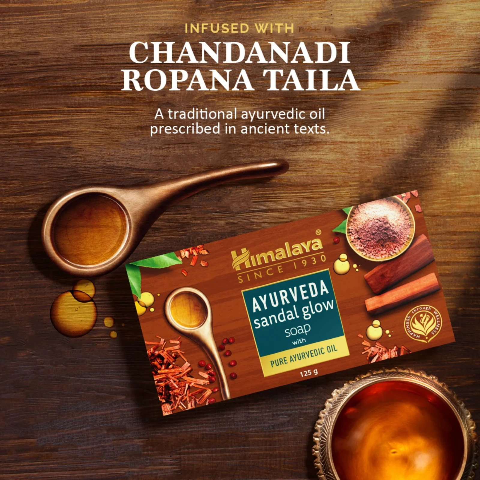 4 packs x Himalaya Ayurveda Sandal Glow Soap | 75gm FREE SHIPPING