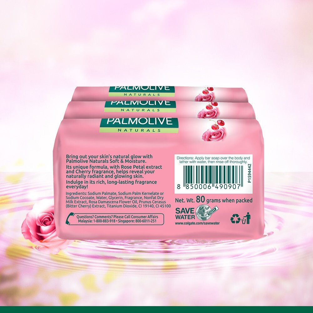 Palmolive Naturals Soft & Moisture Bar Soap 6 x 80g
