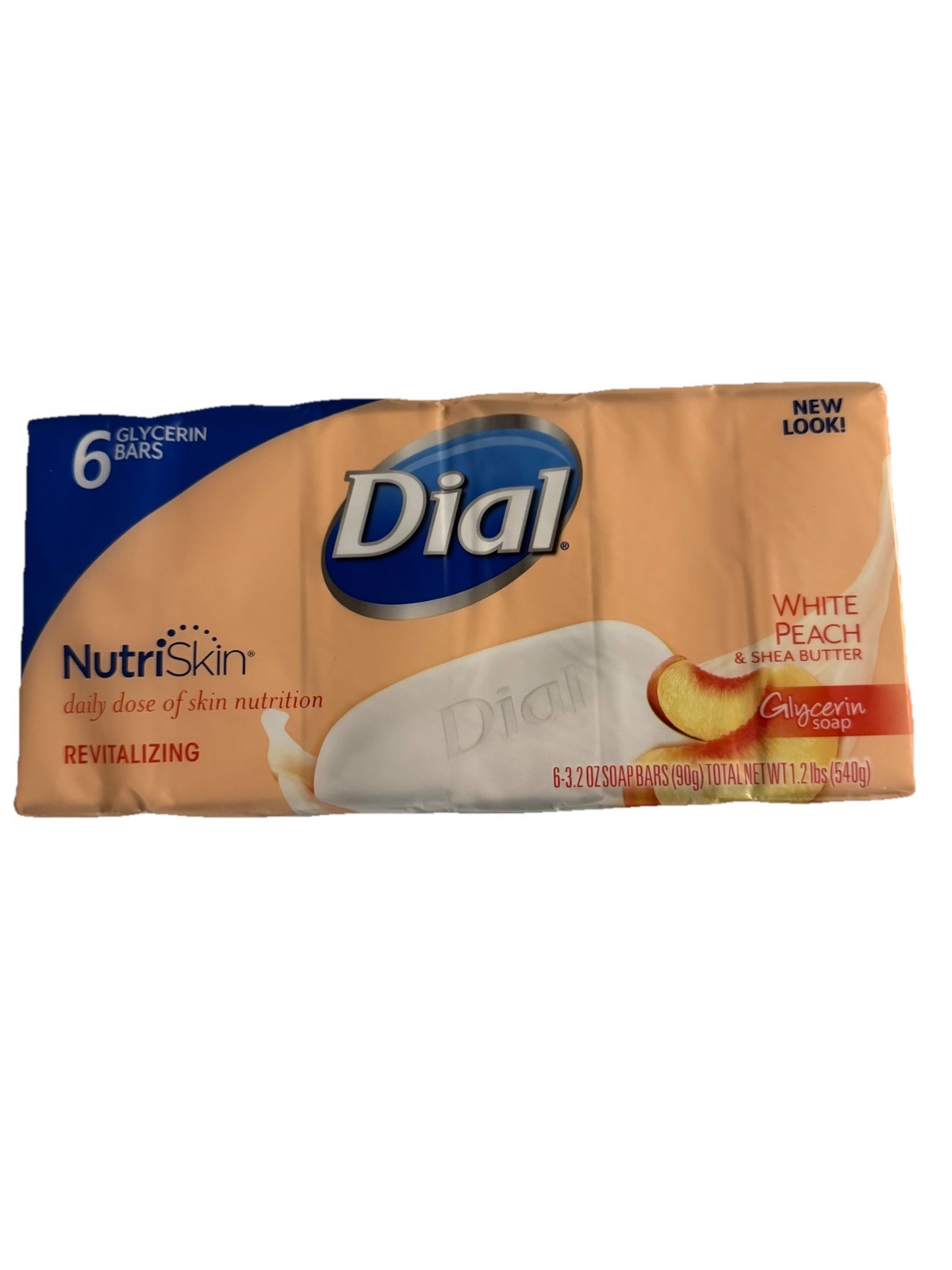 Dial Glycerin Soap Bars 6 Count 3.2 Oz White Peach And Shea Butter DISCONTINUED