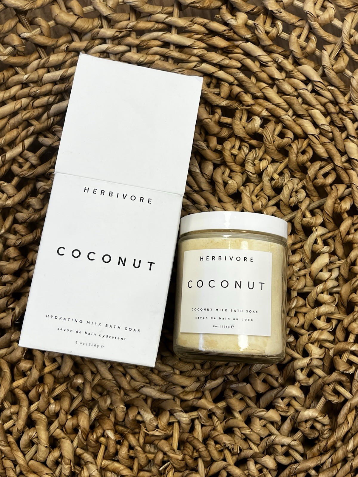 Herbivore Botanicals Coconut MILK Bath Soak Moisturizing Hydrating