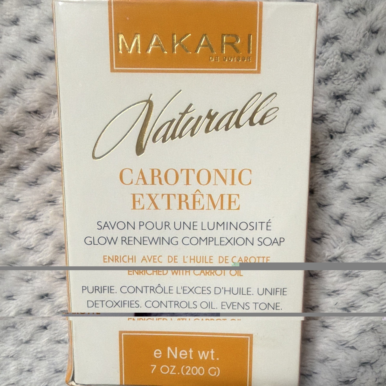 Makari Naturalle Carotonic Complexion Soap, Glow Renewing, 7 oz (200 g)