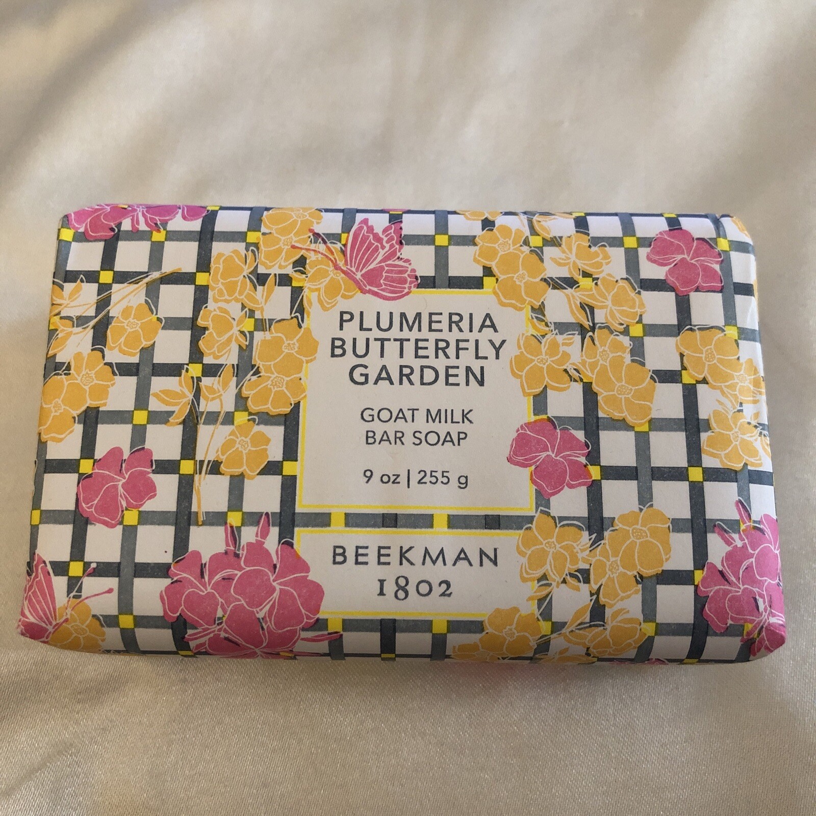 BEEKMAN 1802 Plumeria Butterfly Garden Goat Milk Bar Soap 255g Jumbo Sealed NIB