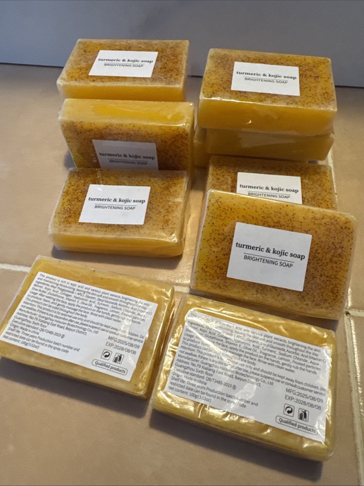 Lemon Turmeric & Kojic Acid Brightening Soap 3.5oz. Lot Of 12. New & Sealed