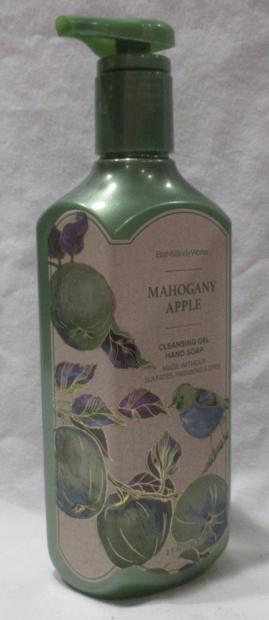 Bath & Body Works Cleansing Gel Hand Soap Lot Set of 2 MAHOGANY APPLE