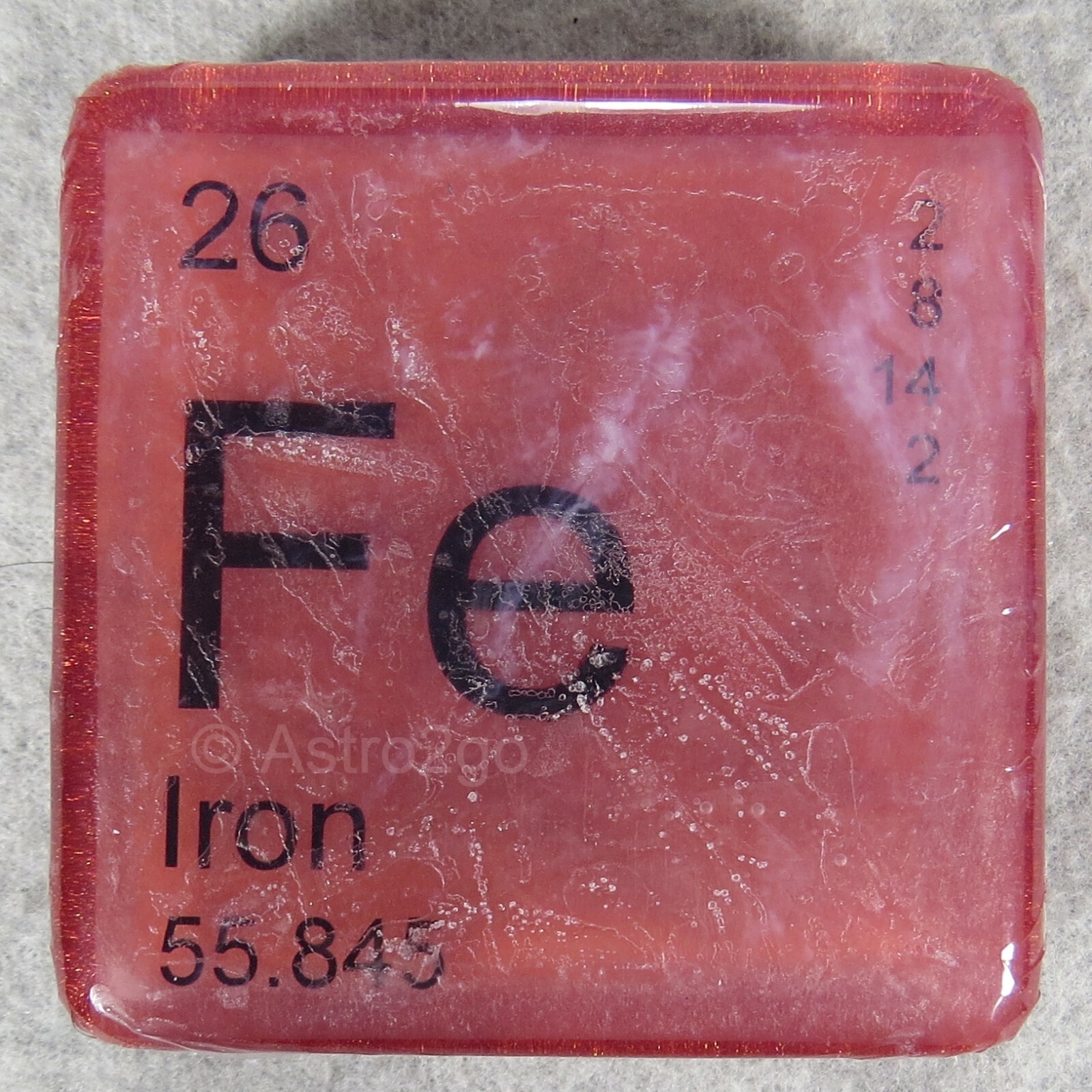PERIODIC TABLE ELEMENT “Fe” IRON NOVELTY HAND BATH SOAP-4 oz JUST BUBBLY NEW!