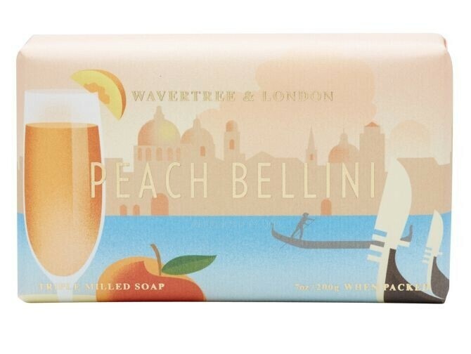Wavertree & London Soap 200g ( 7 oz ) -Peach Bellini | Australian Bar Soap