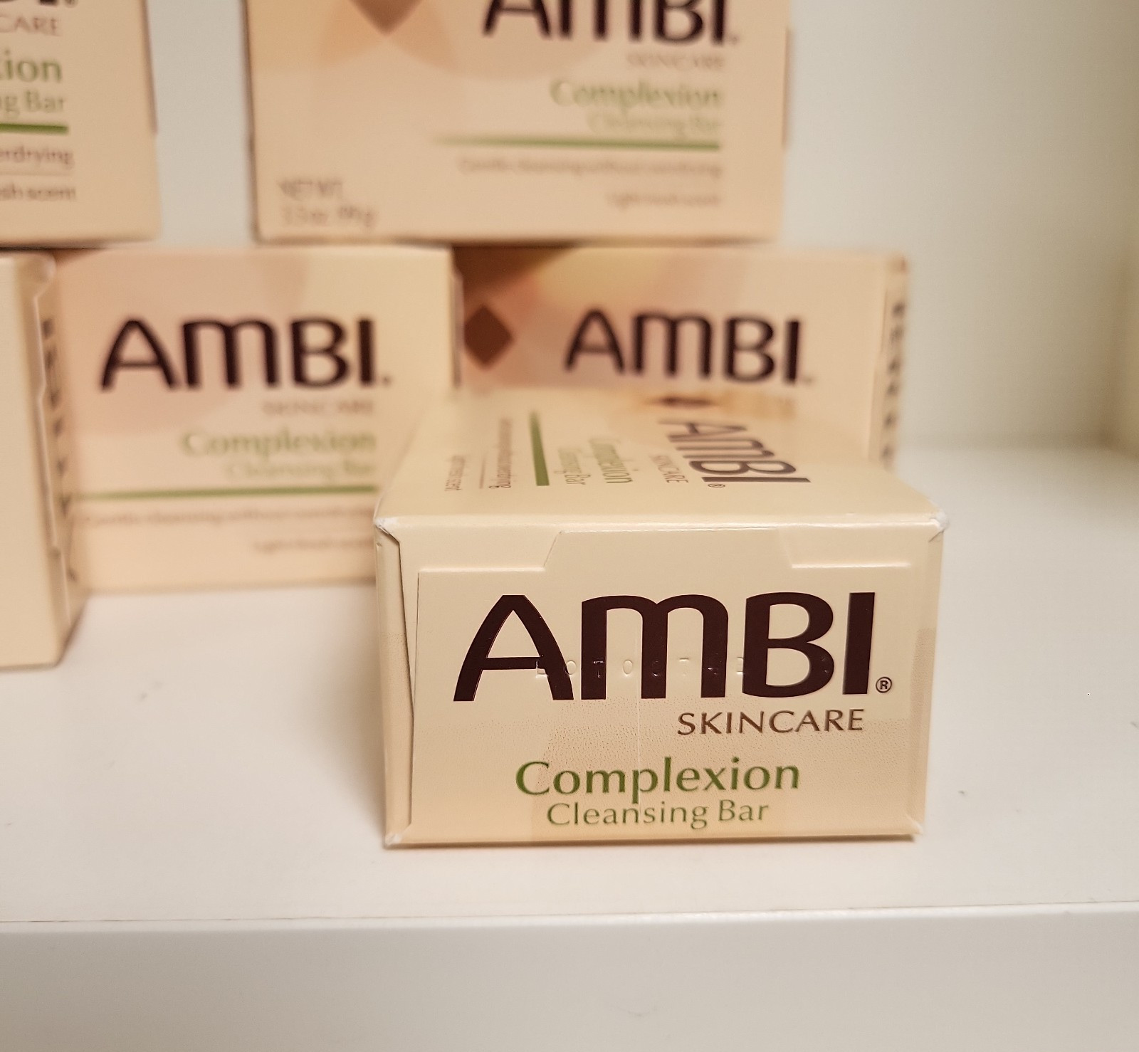 6 x Ambi Complexion Cleansing Bars 3.5 Oz each Light Fresh Scent Skincare Soap