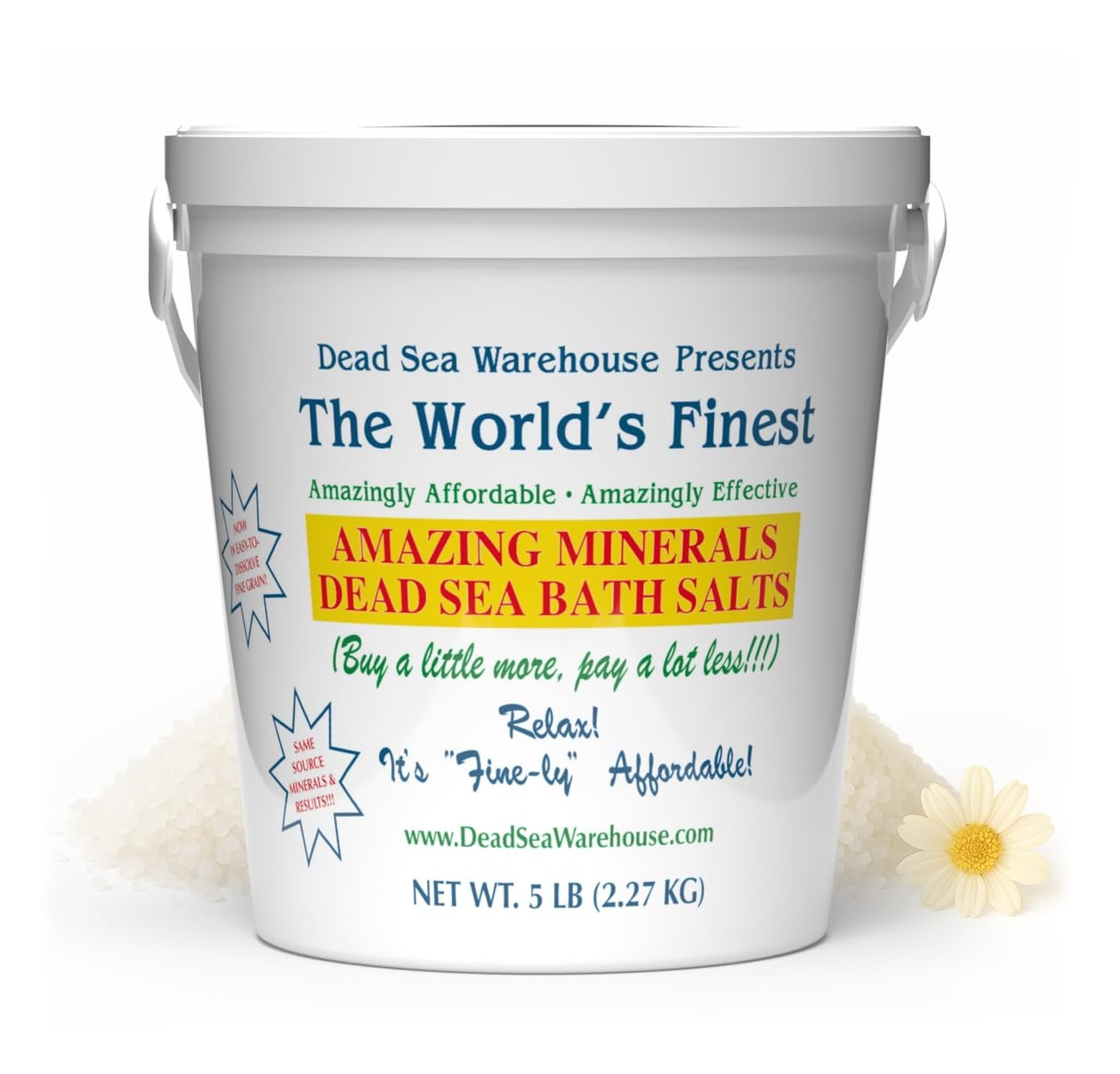 Dead Sea Warehouse-Amazing Minerals Dead Sea Bath Salts,100% Full Mineral The…