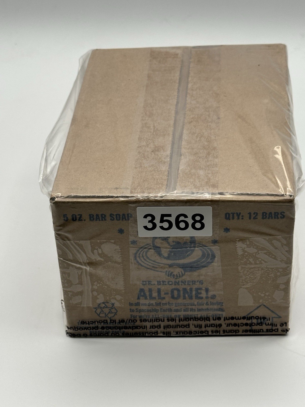 Dr Bronner’s All-One Hemp Baby Unscented Pure Castile Bar Soap 12 Pack 5oz Bars