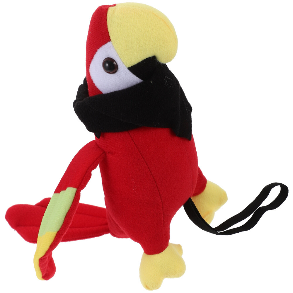 Pirate Parrot Cartoon Parrot For Shoulder Halloween Cosplay Parrot Stuffed Toy