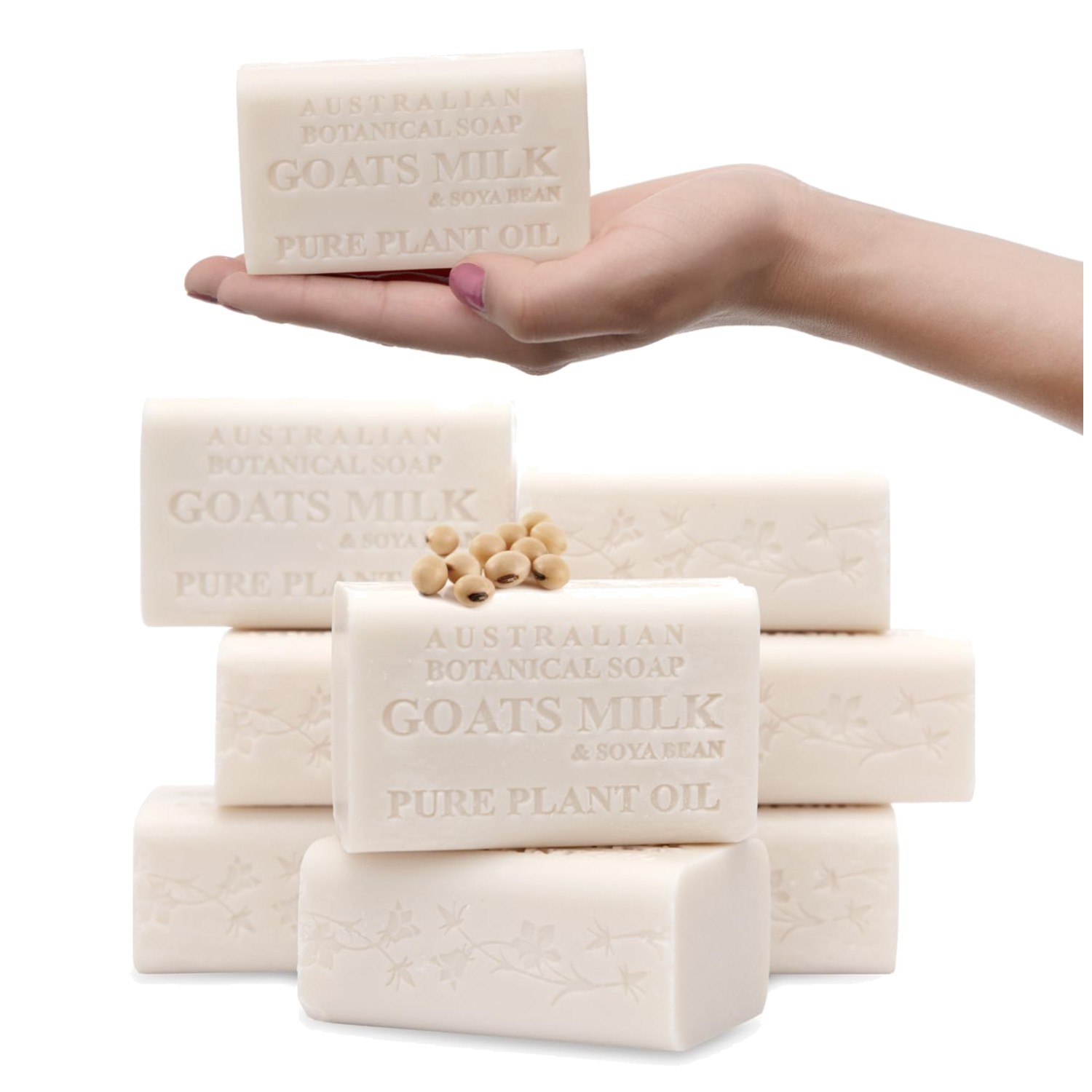 Australian Goat Milk Soap Bars for Daily Body Care (8 Pack)