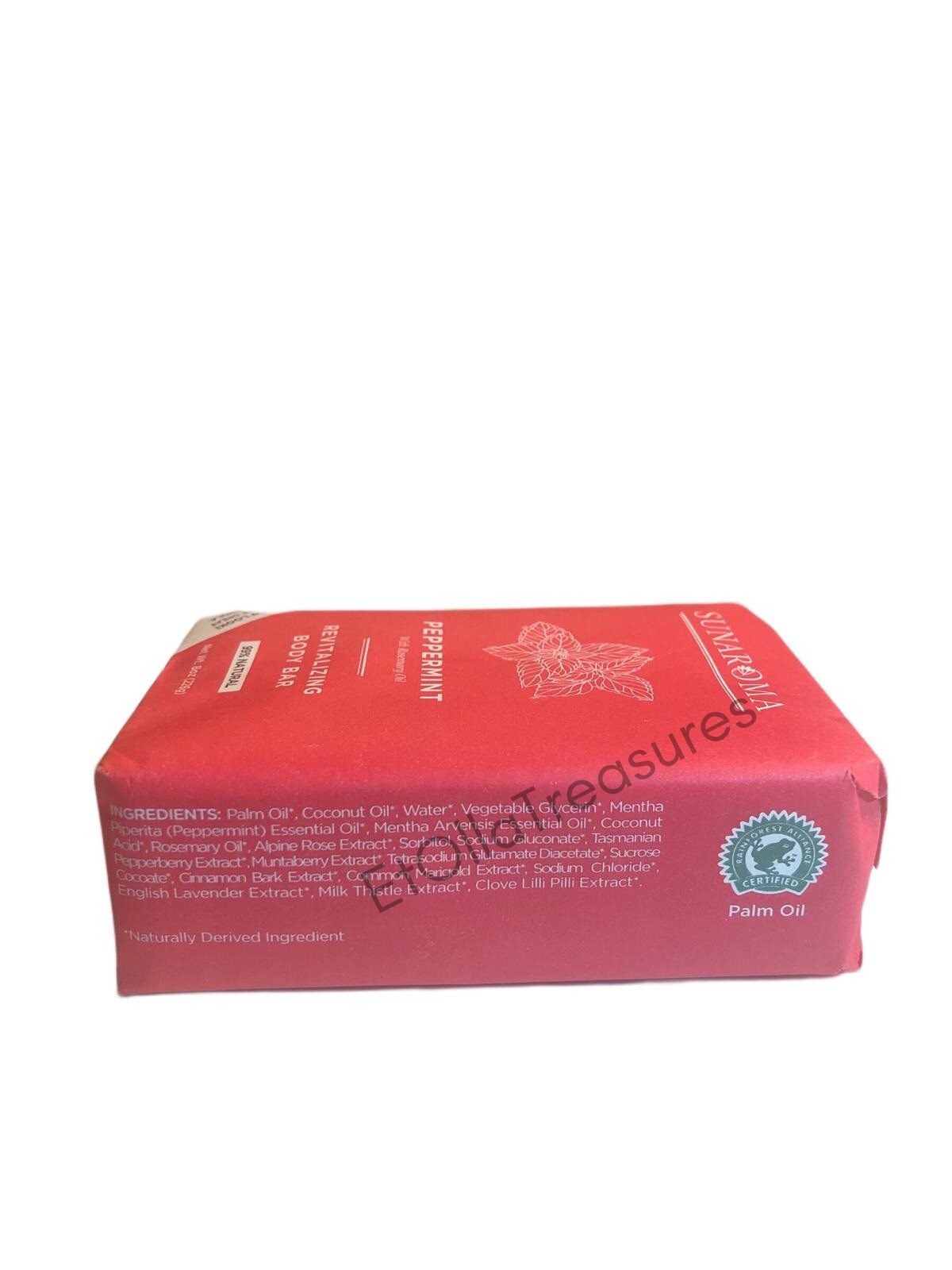Sunaroma Peppermint with Rosemary Oil Revitalizing Body Bar Soap 8oz