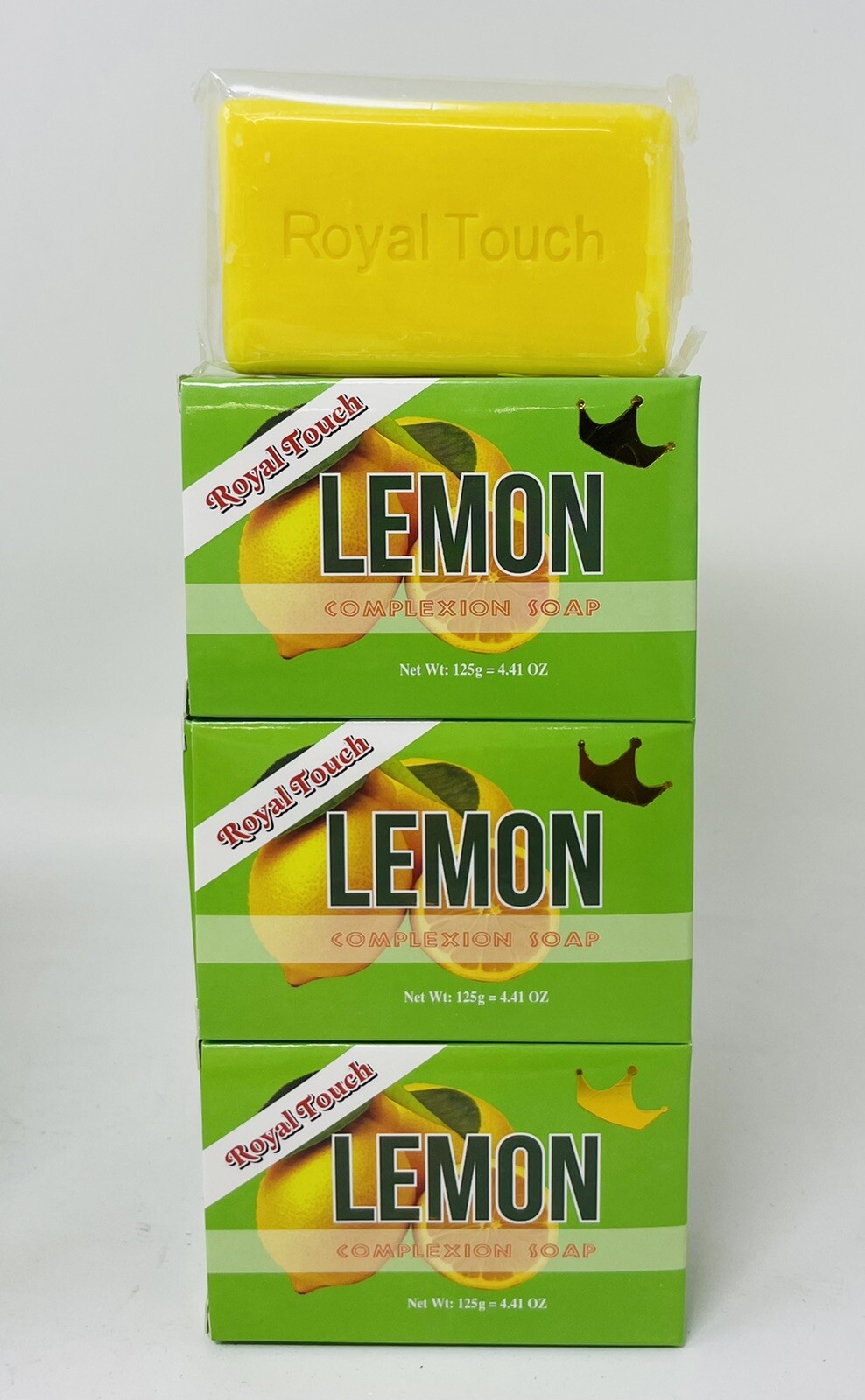 PACK OF {3 }Royal Touch Lemon Complexion Soap 125g 4.41 Oz EACH FREE SHIPPING