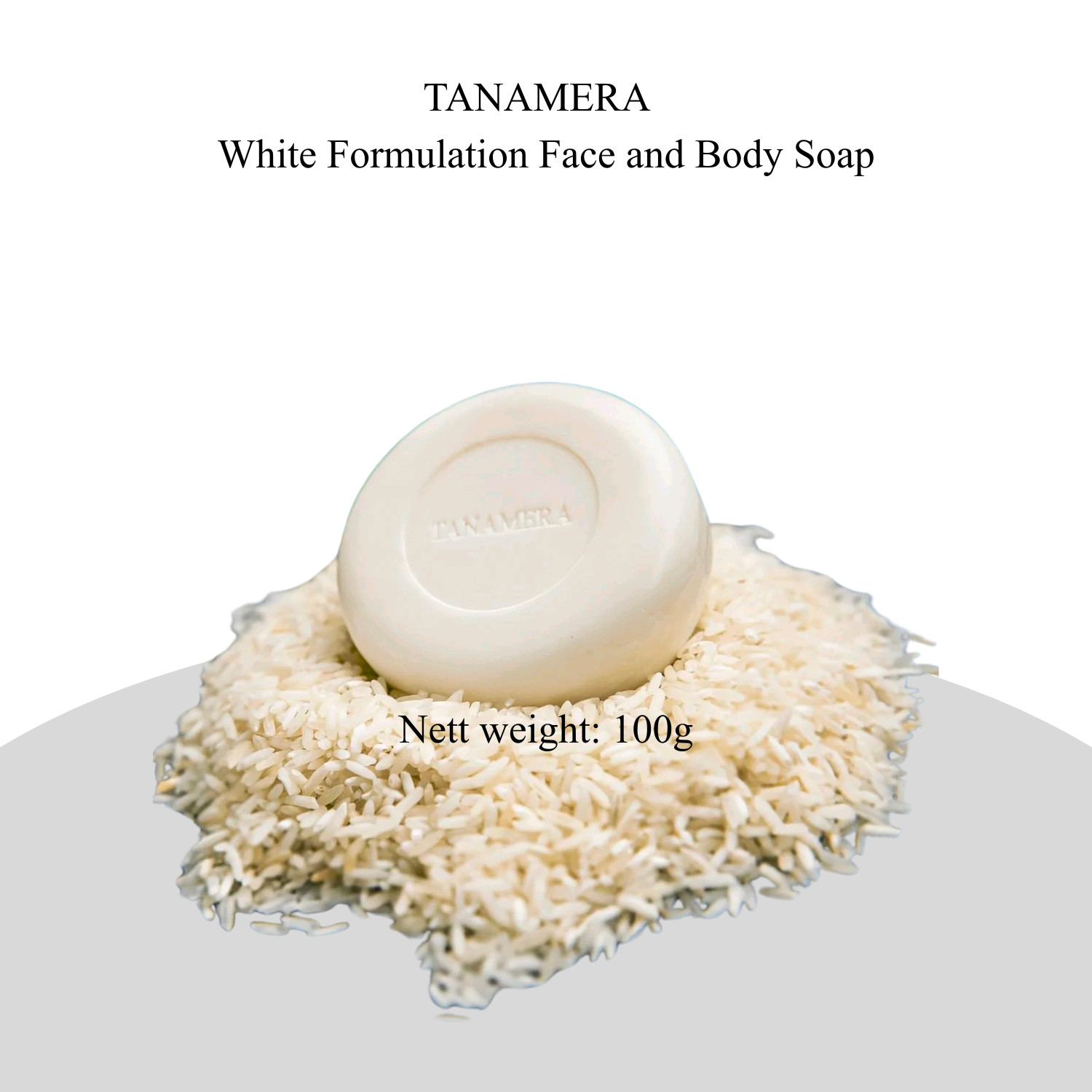 TANAMERA Natural Herbal Body & Face Scrub Soap Clear Skin & Remove Oil Anti Acne