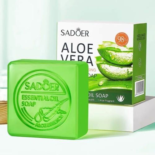 SADOER Aloe Vera Soap • Refreshing Botanical Cleanse • 100g Bar