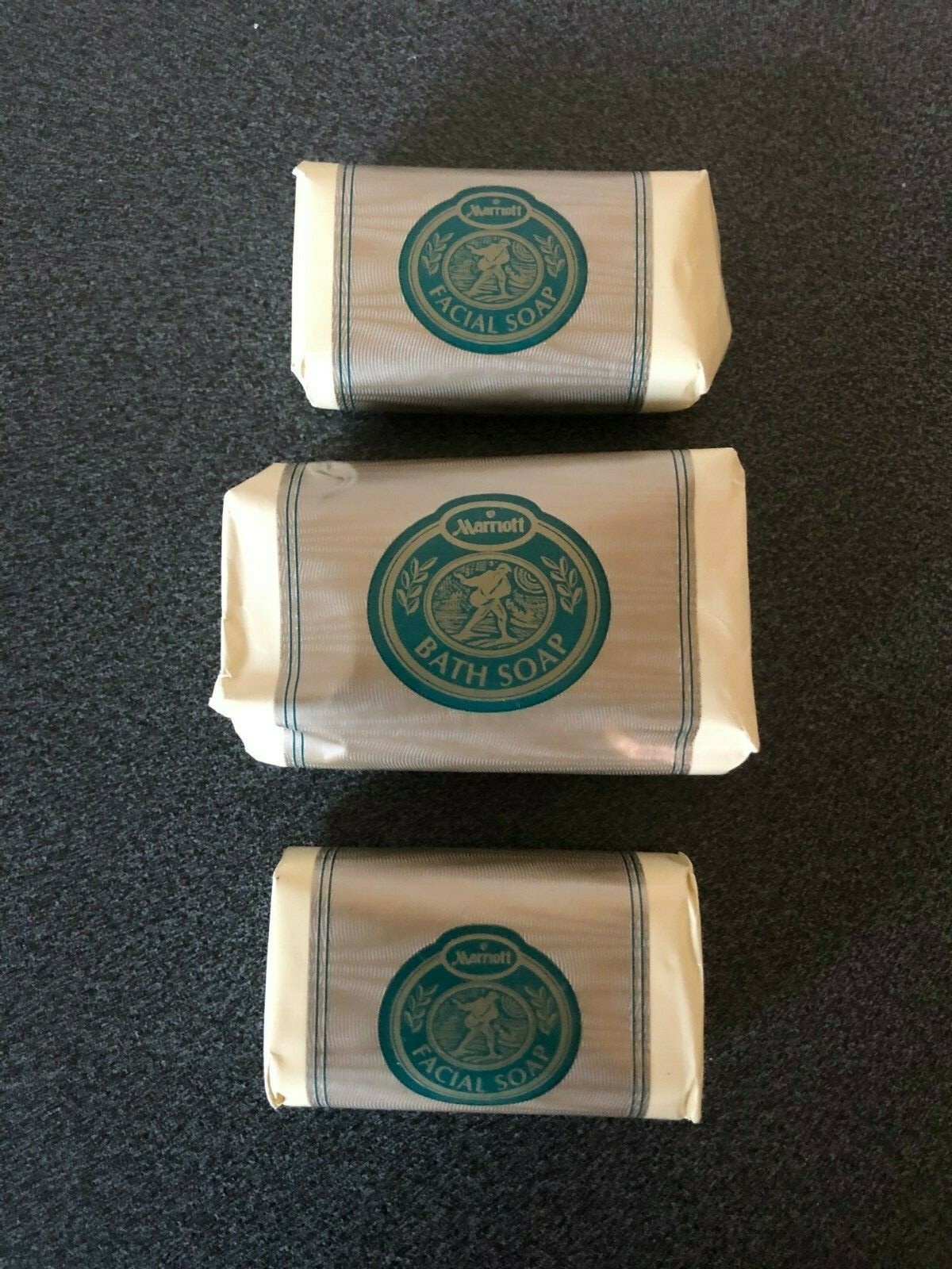 Vintage Marriott Hotel Bath Facial Travel Bar Soaps NEW