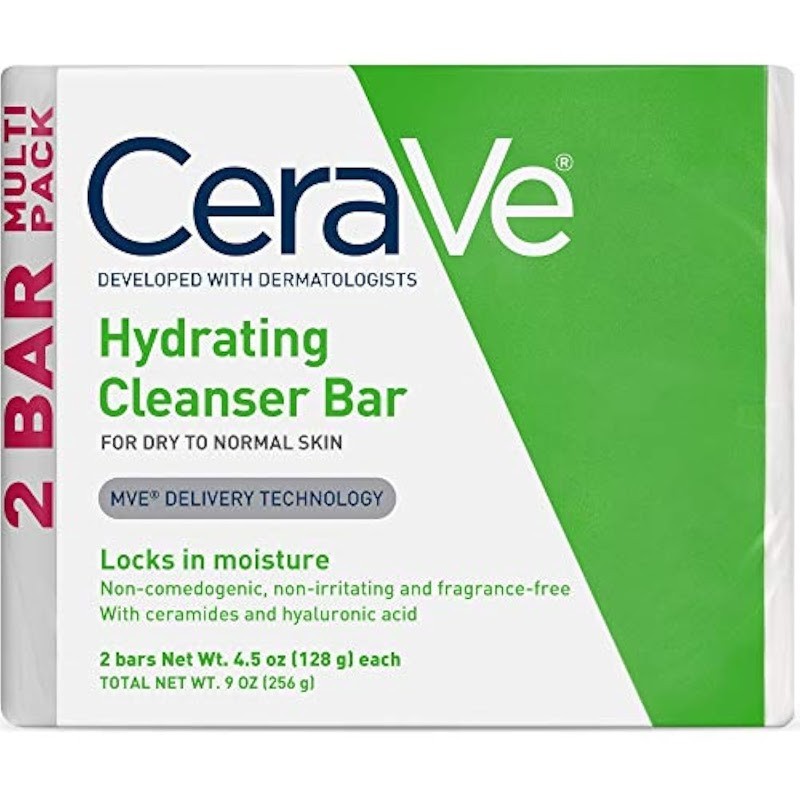 CeraVe Hydrating Cleanser Bar Soap-Free 2-Pack 4.5oz