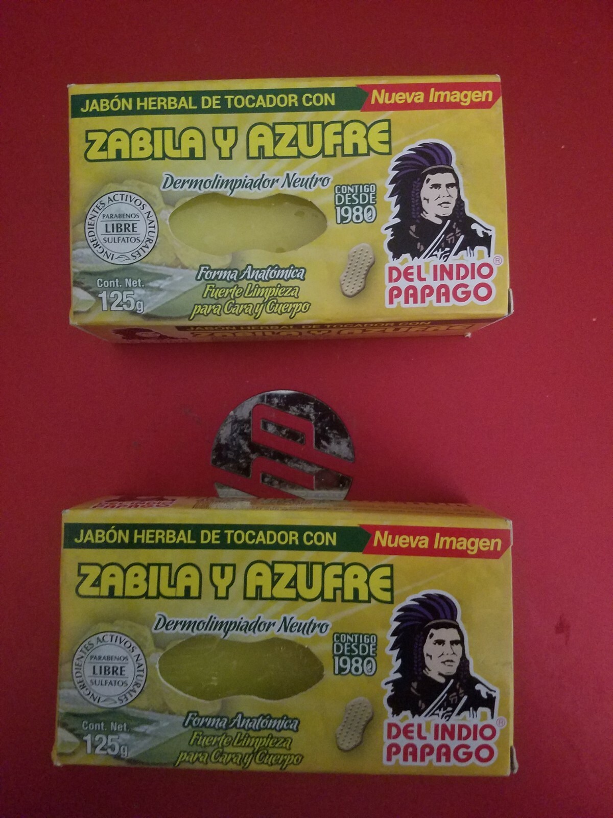 2 PACK ALOE VERA & AZUFRE SOAP DEL INDIO PAPAGO