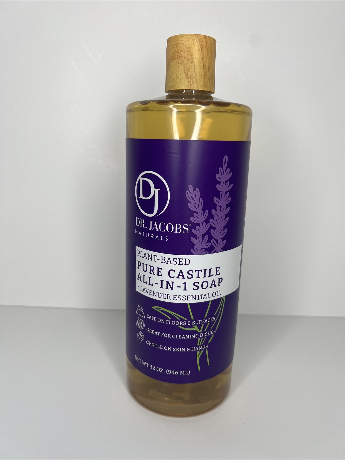 Dr Jacobs Naturals Pure Castile All-in-One Soap | Plant Based, (Lavender)