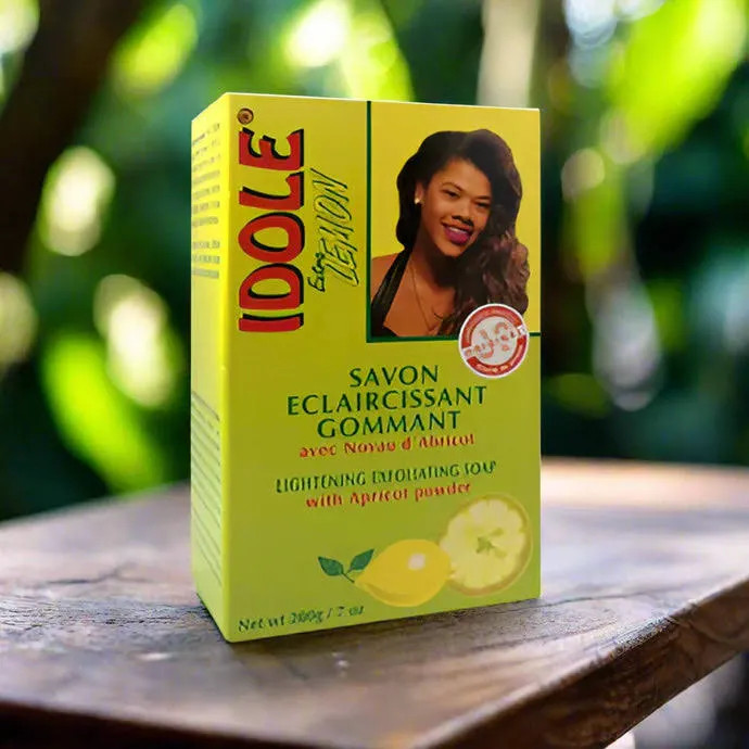 IDOLE Lemon Exfoliating Soap 200g 2-Pack – Apricot Scrub Brightening Bar