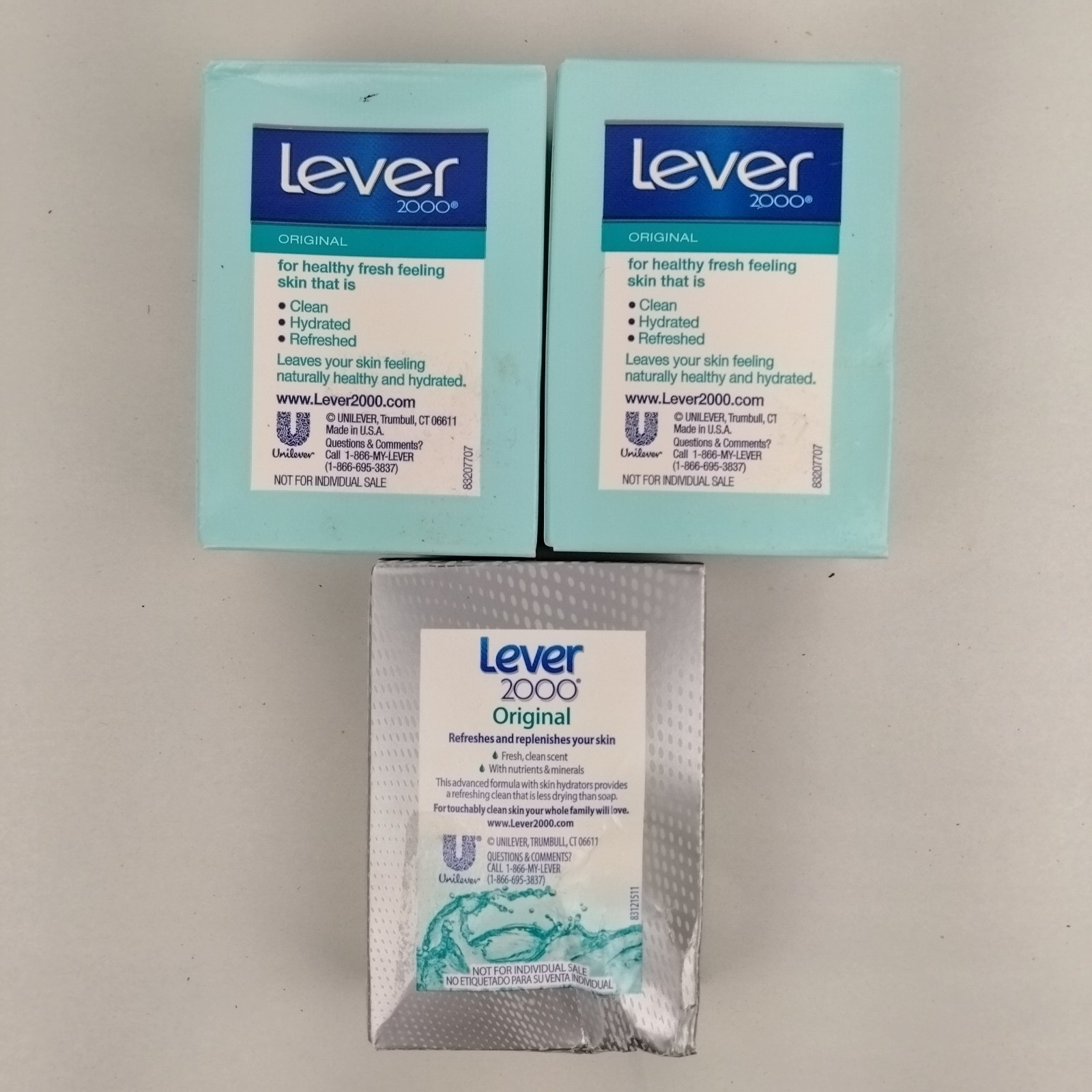 Vintage Lever 2000 Original Bar Soap Box Lot Of 3 Made in USA 3 Oz Each