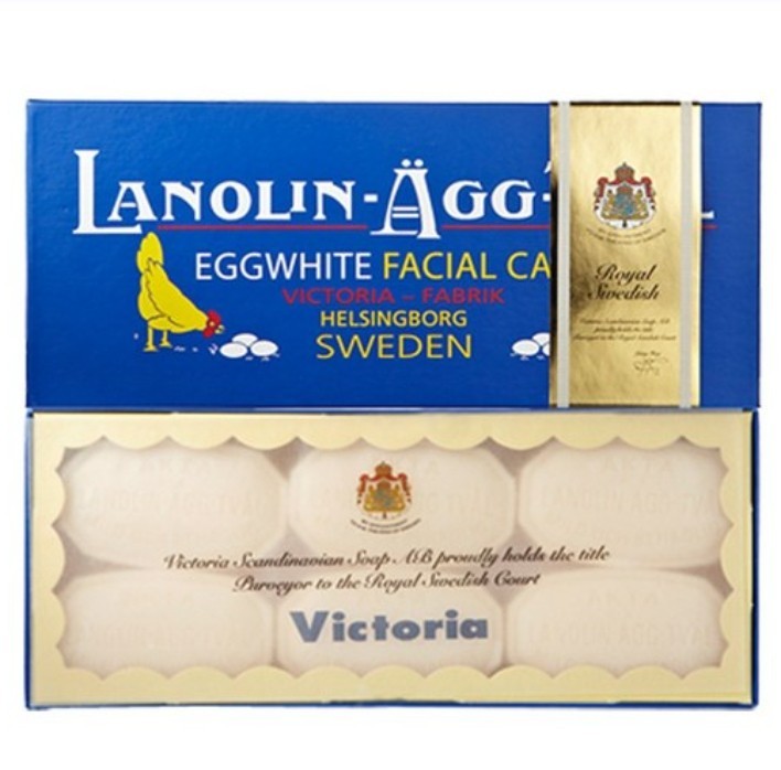 Victoria Egg White Facial Soap 6 Pack 50g x 6 Oily Sensitive Skin Deep Cleansing