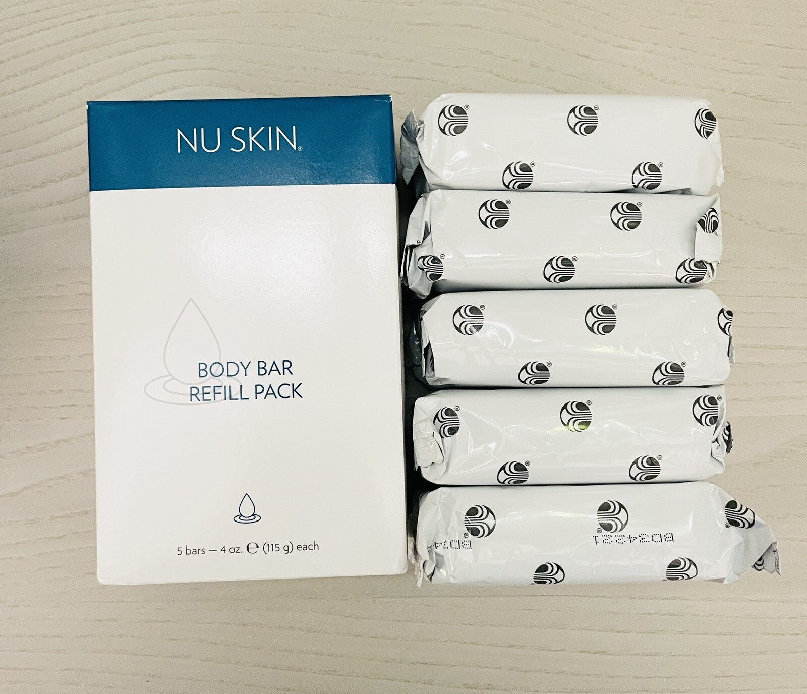 Nu Skin Nuskin Body Bar Refill Pack Soap Free 4 oz 115 g (5 Bars) Box Sealed
