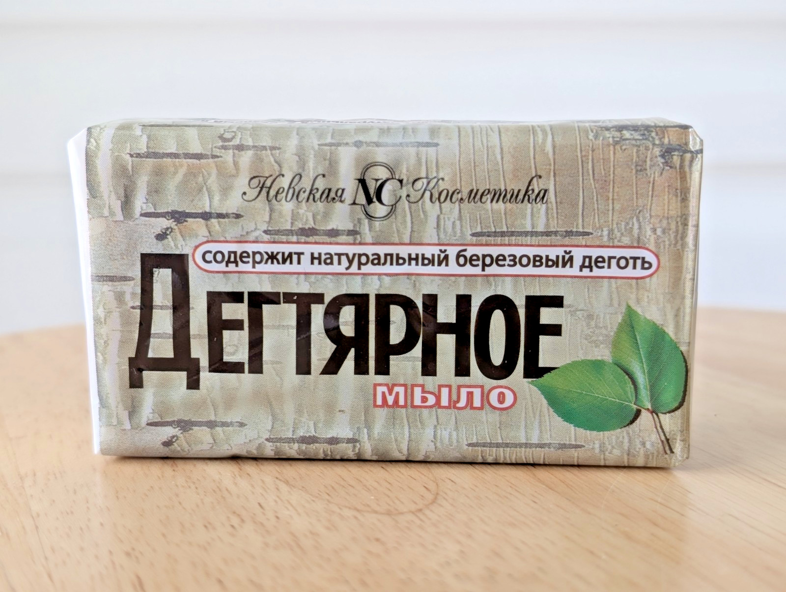 Natural Birch Tar Soap 3Pack Organic Antiseptic Soap Bar 140g x 3 Дегтярное Мыло